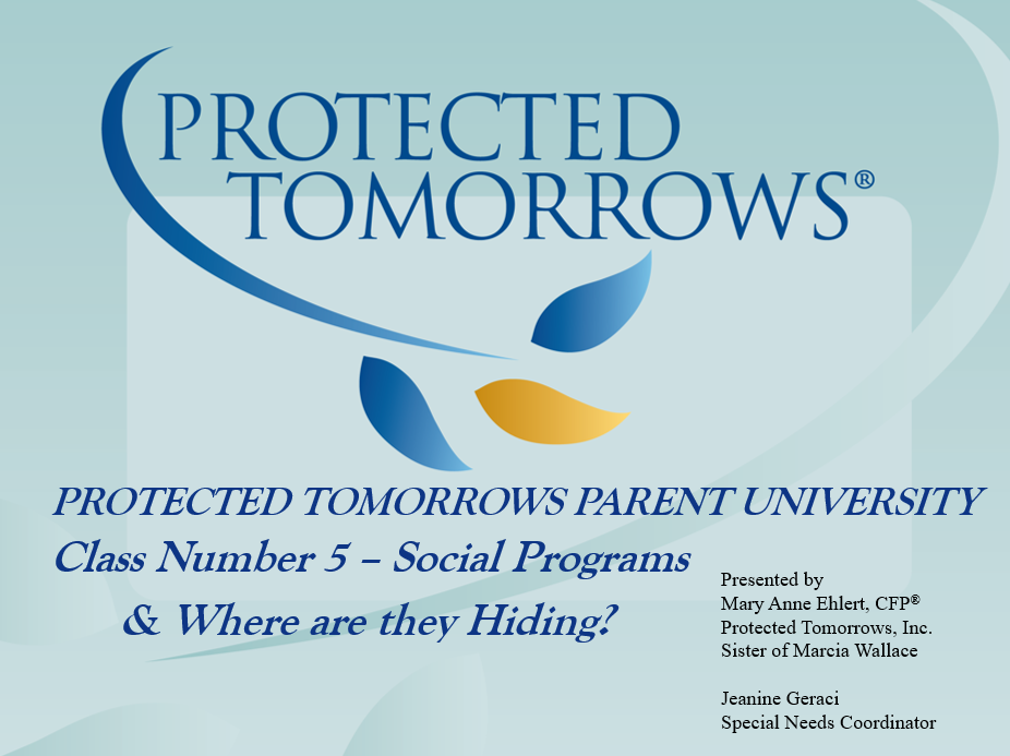 2023 Parent University™ Class 5: Social Programs: Where Are They Hiding?